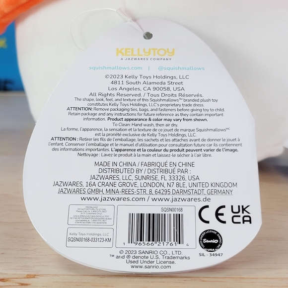 Squishmallow Hello Kitty My Melody 8" UltraSoft Exclusive Hot Topic Sanrio Plush - Picture 7 of 7